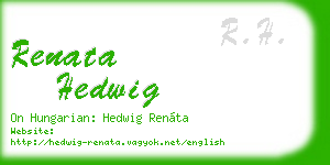 renata hedwig business card